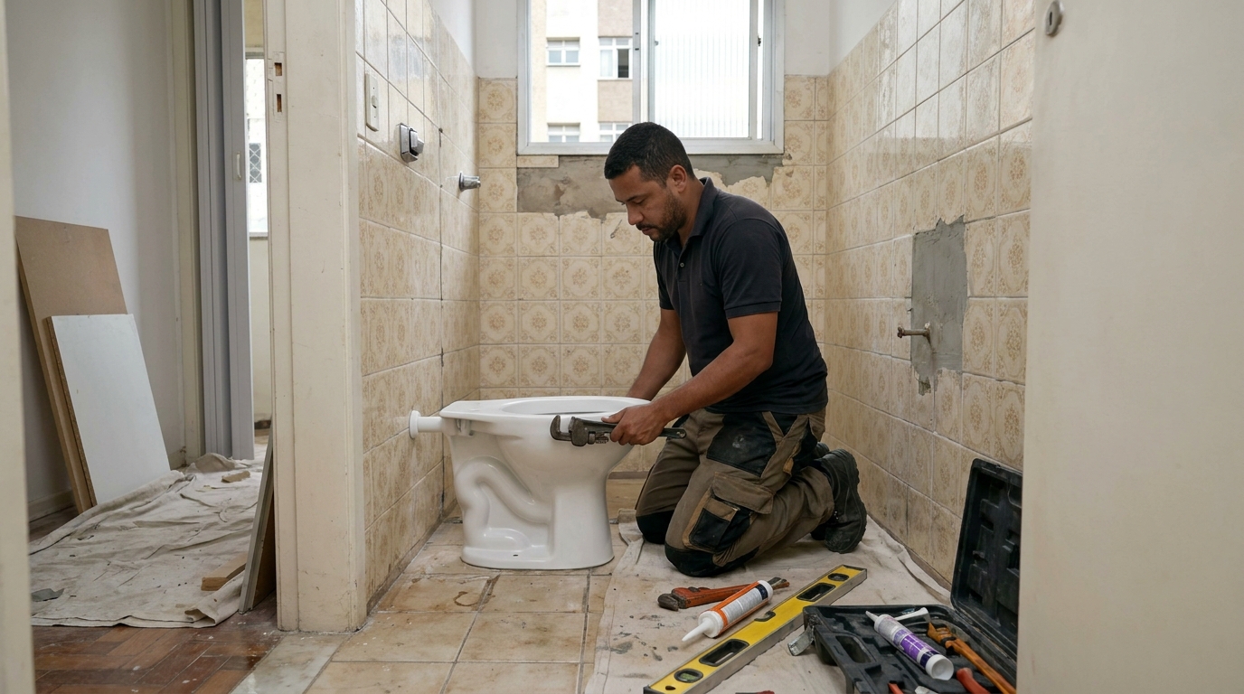Reforço de vedação sanitária em Limeira-SP